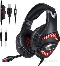 NUOVO - Cuffie da Gaming pc-ps4- con microfono