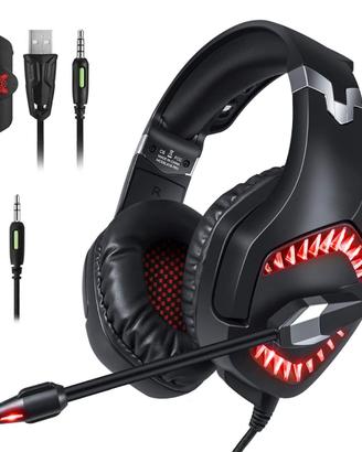 NUOVO - Cuffie da Gaming pc-ps4- con microfono