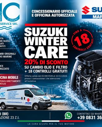 Winter care Suzuki - 20 % sconto su Tagliando