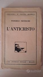 L'anticristo - F. Nietzsche - Ed. Sociale - 1933