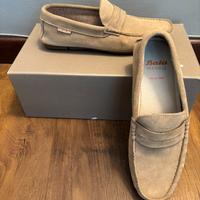 Mocassinin in vera Pelle biege BATA