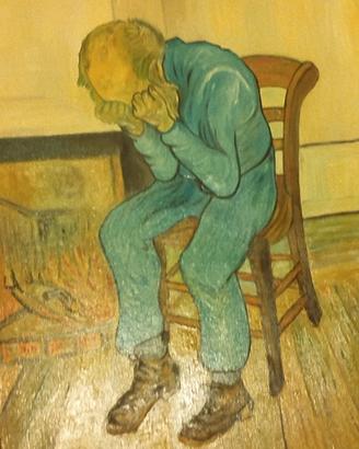 Dipinto olio su tela  sulla soglia dell'eternità 