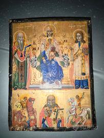 Icona Sacra dipinta su tavola in legno (Greca)