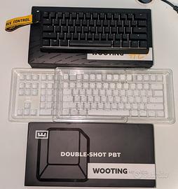 Wooting 60HE+ e double shot keycaps bianchi