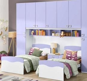 2 letti per cameretta senza materassi 