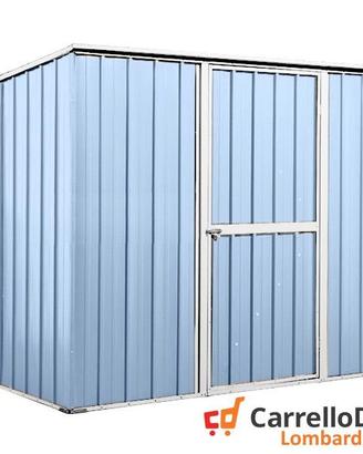 Casetta box giardino Acciaio 260x185 azzurro