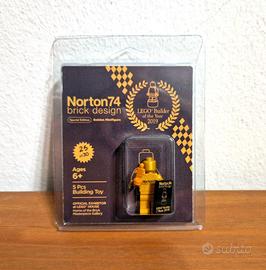 LEGO Norton74 Brick Design Golden Minifigure