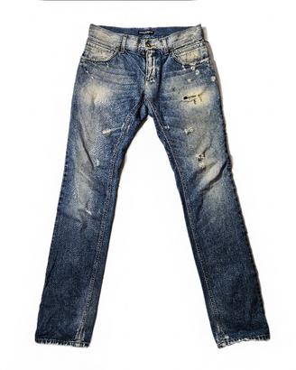 jeans dolce e gabbana blu taglia 46 