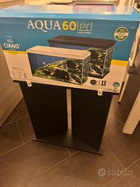 Acquario 60 litri +acquario 20litri accessori e mo