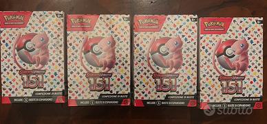 4x Pokemon 151 booster bundle ITA sealed
