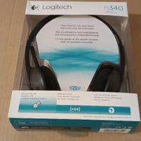 Logitech h340 cuffie usb con microfono