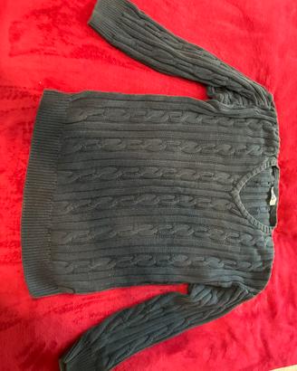 Maglione in cotone a v filavintage