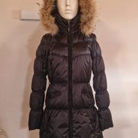 Piumino donna cappuccio con pelo