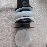 Piletta clic clac nera senza troppo pieno