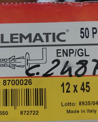 50 Tasselli Elematic ENP/GL 12x45 con Gancio - Nuo