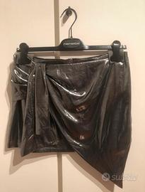 Minigonna grigio argento Gaelle