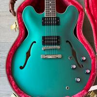 Gibson 335 Green Rara pelham Blue