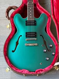 Gibson 335 Green Rara pelham Blue