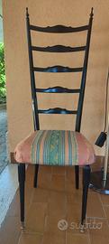 sedia Chiavarina alta Paolo Buffa design vintage 