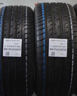 4 Pneumatici Bimisura Ant 215/50R17 Post 255/45R17