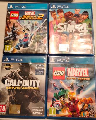  Lotto Giochi PS4  tutti perfettamente funzionanti