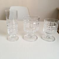 Bicchieri cristallo servizio da 12, anni 60/70