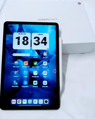Tablet Xiaomi pad 5 (6/128gb)+Smartpen+Varie cover