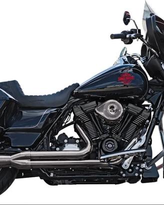 HARLEY DAVIDSON SCARICO COMPLETO 2-1 DIAMOND BACK 