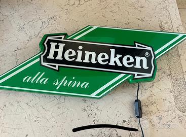 Insegna luminosa heineken