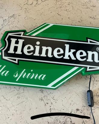 Insegna luminosa heineken