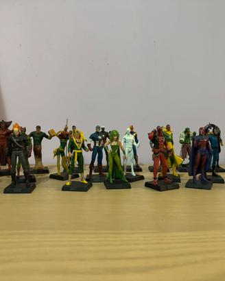 Lotto 24 Statuette Marvel Eaglemoss in piombo