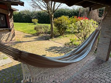 Amaca brasiliana in puro cotone ecru