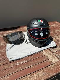 Casco AGV K6 nero opaco taglia L