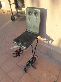 Sedile bambini con poggiapiedi x bici adulto,integ