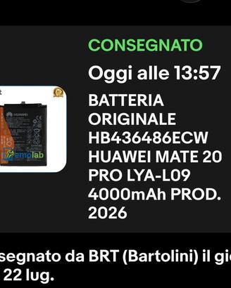 Batteria huawei 20 mate pro