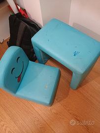 Sedia e tavolo per bambini