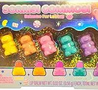 Set di 5 balsami per labbra a forma di orsetto