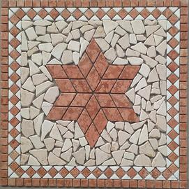 rosone mosaico marmo pavimento piastrelle 