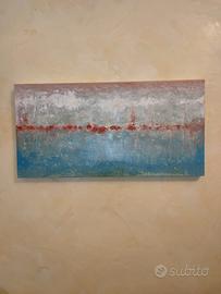 Quadro dipinto a mano su tela tecnica mista 