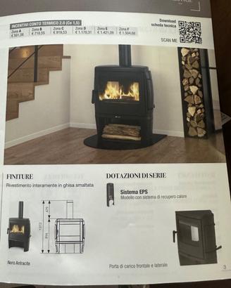 Stufa a legna NORDICA