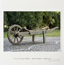 Carriola antica in legno e ferro – Arredo giardino