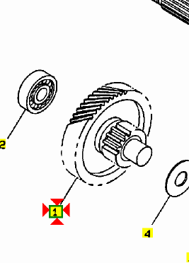 -Albero primario Yamaha BW'S 50 4SBE74100000