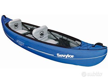Canoa Kayak biposto gonfiabile Sevylor con pagaie