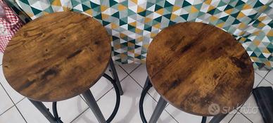 Sgabelli legno e metallo