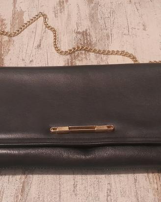 BORSETTA NERA VERA PELLE ANNI '90 VINTAGE BARATTO