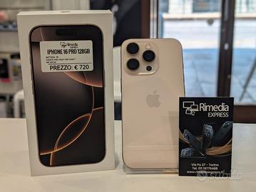 iPhone 16 Pro 128GB desert usato garanzia