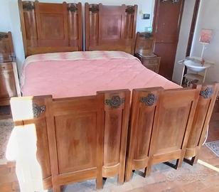 Camera da letto stile Liberty con marmi e bronzi