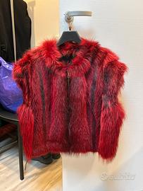 Pelliccia smanicata di volpe rossa