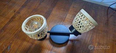 LAMPADA BAMBU 2 FARETTI NUOVA MARCA NINO