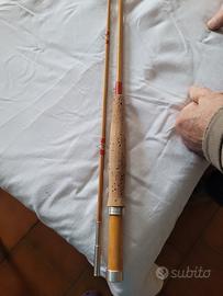 canna da pesca a mosca in bamboo